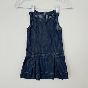 Baby Gap Blue Denim Sleeveless Jumper Girls Size 3T